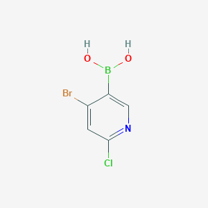 molecular formula C5H4BBrClNO2 B1520060 (4-溴-6-氯吡啶-3-基)硼酸 CAS No. 957062-85-0