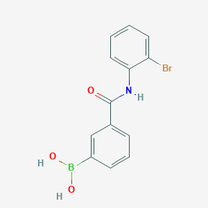 molecular formula C13H11BBrNO3 B1520061 3-Borono-N-(2-bromophenyl)benzamide CAS No. 874288-30-9