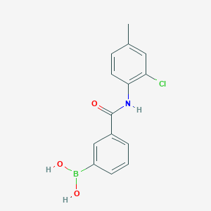 molecular formula C14H13BClNO3 B1520062 3-Borono-N-(2-chloro-4-methylphenyl)benzamide CAS No. 957060-97-8