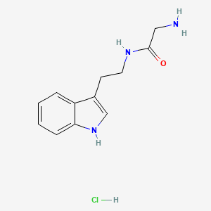 molecular formula C12H16ClN3O B1520063 2-氨基-N-[2-(1H-吲哚-3-基)乙基]乙酰胺盐酸盐 CAS No. 1158434-87-7