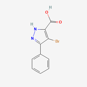 molecular formula C10H7BrN2O2 B1520083 4-bromo-3-phenyl-1H-pyrazole-5-carboxylic acid CAS No. 1238384-46-7
