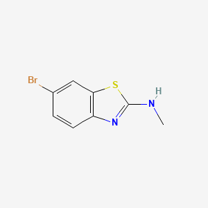 molecular formula C8H7BrN2S B1520085 6-Bromo-N-methylbenzo[d]thiazol-2-amine CAS No. 75104-92-6