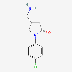 4-(Aminomethyl)-1-(4-chlorophenyl)pyrrolidin-2-one