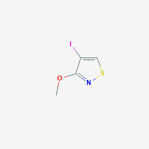 molecular formula C4H4INOS B15200976 4-Iodo-3-methoxyisothiazole 