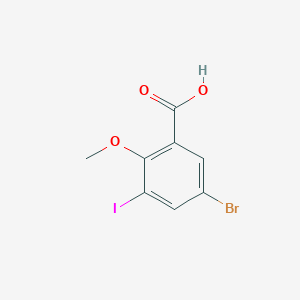 5-Bromo-3-iodo-2-methoxybenzenecarboxylic acid