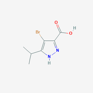 molecular formula C7H9BrN2O2 B1520101 4-bromo-3-(propan-2-yl)-1H-pyrazole-5-carboxylic acid CAS No. 1257878-78-6