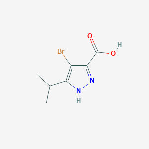 4-bromo-3-(propan-2-yl)-1H-pyrazole-5-carboxylic acid