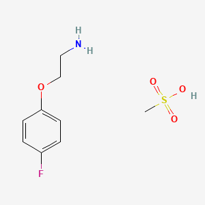 molecular formula C9H14FNO4S B1520104 2-(4-Fluorophenoxy)ethanamine methanesulfonate CAS No. 1184988-14-4