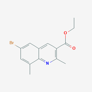 6-Bromo-2,8-dimethylquinoline-3-carboxylic acid ethyl ester