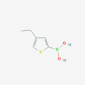 molecular formula C6H9BO2S B1520108 (4-Ethylthiophen-2-yl)boronic acid CAS No. 1142946-75-5