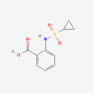 molecular formula C10H11NO4S B1520112 2-环丙烷磺酰胺基苯甲酸 CAS No. 1203008-73-4
