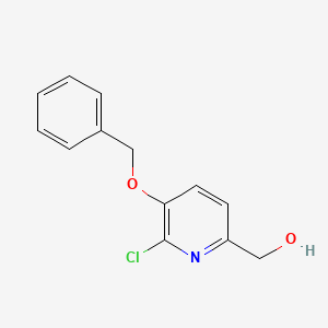 molecular formula C13H12ClNO2 B1520116 [5-(Benzyloxy)-6-chloro-2-pyridinyl]methanol CAS No. 1192263-77-6