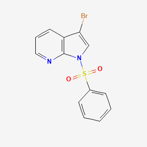 molecular formula C13H9BrN2O2S B1520117 3-Bromo-1-(phenylsulfonyl)-1H-pyrrolo[2,3-b]pyridine CAS No. 880769-95-9