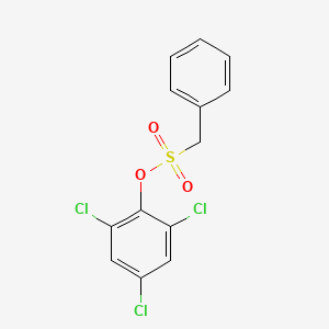 molecular formula C13H9Cl3O3S B1520120 2,4,6-Trichlorophenyl phenylmethanesulfonate CAS No. 1171919-33-7