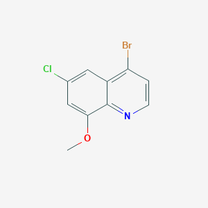 molecular formula C10H7BrClNO B1520128 4-Bromo-6-chloro-8-methoxyquinoline CAS No. 1189107-33-2