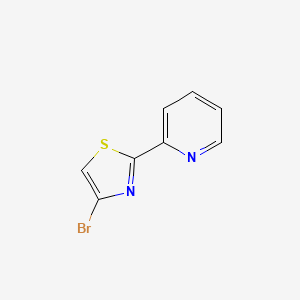 molecular formula C8H5BrN2S B1520133 2-(4-Bromo-1,3-thiazol-2-yl)pyridine CAS No. 1142195-09-2