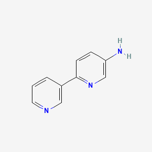 molecular formula C10H9N3 B1520134 6-(吡啶-3-基)吡啶-3-胺 CAS No. 35989-06-1
