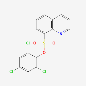 molecular formula C15H8Cl3NO3S B1520136 2,4,6-Trichlorophenyl 8-quinolinesulfonate CAS No. 1171919-22-4