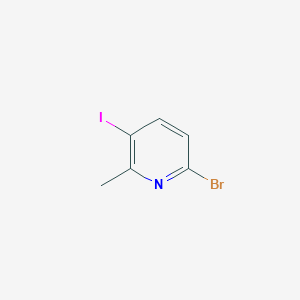 molecular formula C6H5BrIN B1520139 6-Bromo-3-iodo-2-methylpyridine CAS No. 1065483-59-1