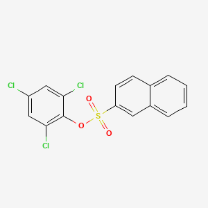 molecular formula C16H9Cl3O3S B1520140 2,4,6-Trichlorophenyl 2-naphthalenesulfonate CAS No. 1171919-42-8