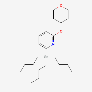 molecular formula C22H39NO2Sn B1520144 tributyl-[6-(oxan-4-yloxy)pyridin-2-yl]stannane CAS No. 1007847-70-2