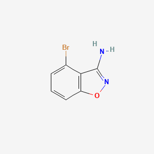 molecular formula C7H5BrN2O B1520145 4-Bromobenzo[d]isoxazol-3-amine CAS No. 796969-15-8