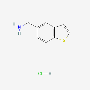 molecular formula C9H10ClNS B1520146 C-Benzo[b]thiophen-5-yl-methylamine hydrochloride CAS No. 872047-43-3
