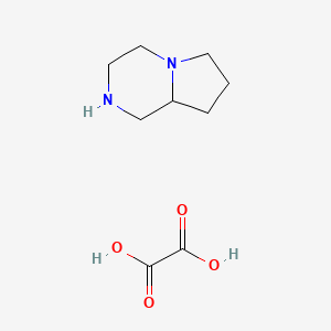 molecular formula C9H16N2O4 B1520148 Octahydropyrrolo[1,2-a]pyrazine oxalate CAS No. 1192657-15-0