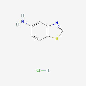 molecular formula C7H7ClN2S B1520153 Benzo[d]thiazol-5-amine hydrochloride CAS No. 854067-25-7