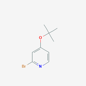 molecular formula C9H12BrNO B1520158 2-Bromo-4-(tert-butoxy)pyridine CAS No. 1086381-34-1