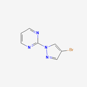 molecular formula C7H5BrN4 B1520162 2-(4-Bromo-1H-pyrazol-1-yl)pyrimidine CAS No. 857641-46-4