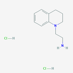 molecular formula C11H18Cl2N2 B1520168 2-(3,4-Dihydroquinolin-1(2H)-yl)ethanamine dihydrochloride CAS No. 890713-92-5