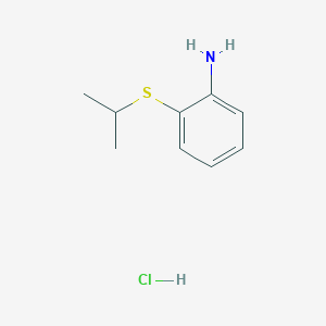 molecular formula C9H14ClNS B1520174 2-(Isopropylthio)aniline hydrochloride CAS No. 861343-73-9