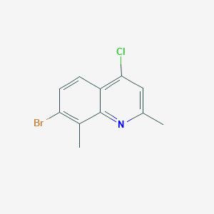 molecular formula C11H9BrClN B1520178 7-Bromo-4-chloro-2,8-dimethylquinoline CAS No. 1189106-62-4