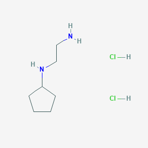 molecular formula C7H18Cl2N2 B15201941 N1-Cyclopentylethane-1,2-diamine dihydrochloride 