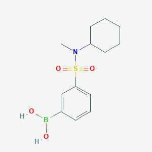 molecular formula C13H20BNO4S B15202203 3-(Cyclohexylmethylsulfamoyl)benzeneboronic acid 