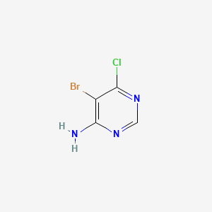 molecular formula C4H3BrClN3 B1520226 5-Bromo-6-chloropyrimidin-4-amine CAS No. 663193-80-4