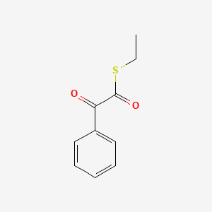molecular formula C10H10O2S B15202342 S-ethyl oxo-phenyl-thioacetate 