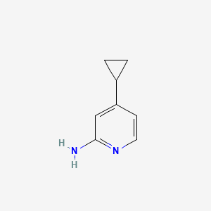 molecular formula C8H10N2 B1520236 4-Cyclopropylpyridin-2-amine CAS No. 908269-97-6