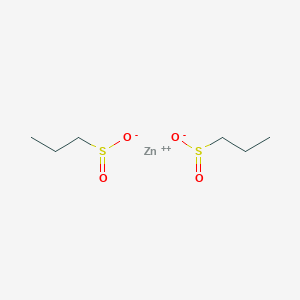 molecular formula C6H14O4S2Zn B15202369 Zinc(II) propane-1-sulfinate 