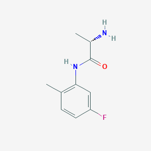 molecular formula C10H13FN2O B15202370 (S)-2-Amino-N-(5-fluoro-2-methyl-phenyl)-propionamide 