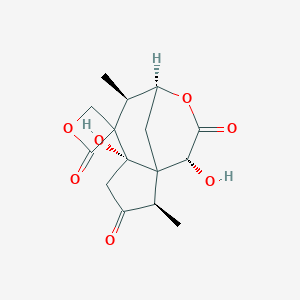 molecular formula C15H18O7 B152024 2-Oxo-6-dehydroxyneoanisatin CAS No. 128129-58-8