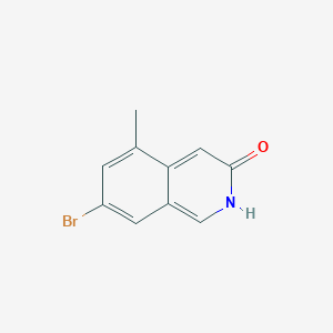 molecular formula C10H8BrNO B15202503 7-Bromo-5-methylisoquinolin-3(2H)-one 