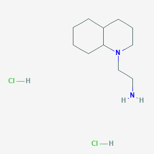 molecular formula C11H24Cl2N2 B1520272 2-(Decahydroquinolin-1-yl)ethan-1-amine dihydrochloride CAS No. 1221723-56-3