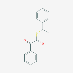 molecular formula C16H14O2S B15202742 S-(1-phenylethyl) 2-oxo-2-phenylethanethioate 