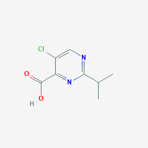 molecular formula C8H9ClN2O2 B1520278 5-Chloro-2-(propan-2-yl)pyrimidine-4-carboxylic acid CAS No. 1221725-88-7