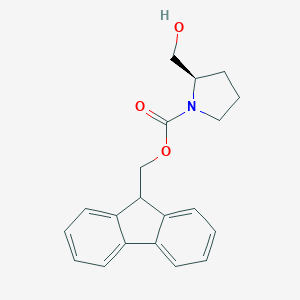 molecular formula C20H21NO3 B152028 (R)-(9H-Fluoren-9-yl)methyl 2-(hydroxymethyl)pyrrolidine-1-carboxylate CAS No. 215178-45-3