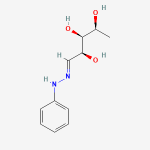 molecular formula C11H16N2O3 B15202856 5-deoxy-L-arabinose phenylhydrazone 