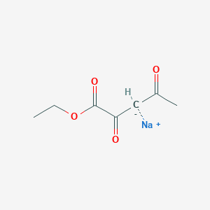 molecular formula C7H9O4.Na<br>C7H9NaO4 B15203105 Ethyl 2,4-dioxovalerate, monosodium salt CAS No. 6887-74-7