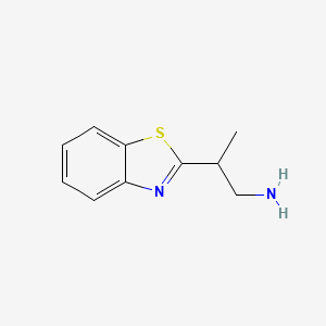 molecular formula C10H12N2S B1520315 2-(1,3-Benzothiazol-2-yl)propan-1-amine CAS No. 1223501-17-4